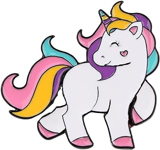 Pin-Style Unicorn Brooch, Crafted in Durable Zinc Alloy, Ideal Accessory for Boys, Girls & Women, Movie-Inspired Design