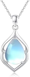 Teardrop Moonstone Necklace 925 Sterling Silver Moonstone Necklace Mother's Day gift Jewelry Gifts for Women
