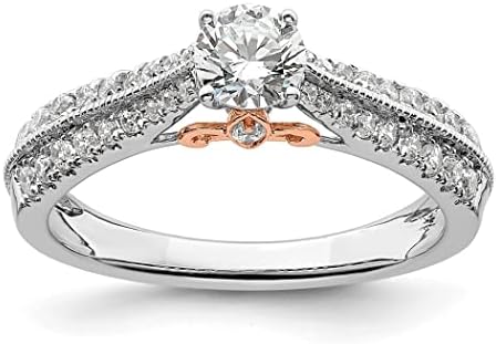 Cushion Cut Lab-Grown Diamond Engagement Ring in Size 6, with Ethically Sourced White Diamond for Women, Classic Design