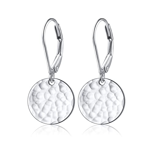 S925 Sterling Silver Dangle Drop Stud Hoop Earrings for Women Teen Evil Eye Moon Music Star Ankh Horse Tree Heart Circle Cow Jewelry Gift