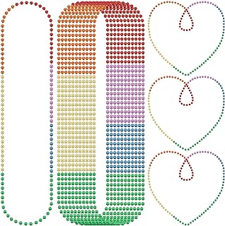 36 Pcs Rainbow Bead Necklaces Bulk Party Gay Pride Beads Necklaces LGBTQ Pride Beads Accessories for Women Men Pride Month Parade Throws Party Favors