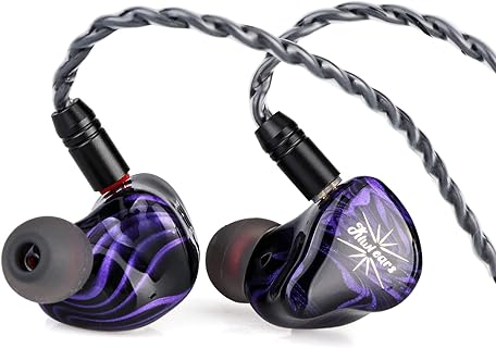 Linsoul Kiwi Ears Quartet Écouteurs Intra-Auriculaires pour Musiciens et Gamers avec Réduction Passive du Bruit et Câble IEM Détachable, Conception Hifi