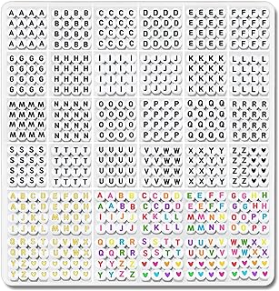 Durable Acrylic DIYCICO Letter Beads for Custom Friendship Bracelets - White, Gold, and Colorful 2080 Pieces Alphabet Set for Teen Girls - Lightweight Round Beads for Jewelry Making