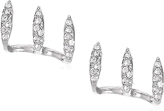 Fremskre Sterling Silver Earrings Cubic Zirconia Claws Design Stud Earrings for Women