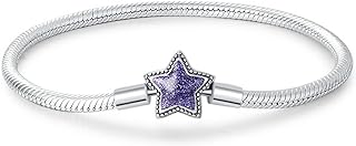 925 Sterling Silver & Cubic Zirconia Bracelet with Avengers Charm for Women, Beautiful Flower & Five-Pointed Star Design - Utmost Jewelry Gift