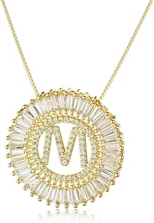 A-Z Alphabet Pendant Necklaces Charms Women Initial Letter Chain Necklace 4 Colors