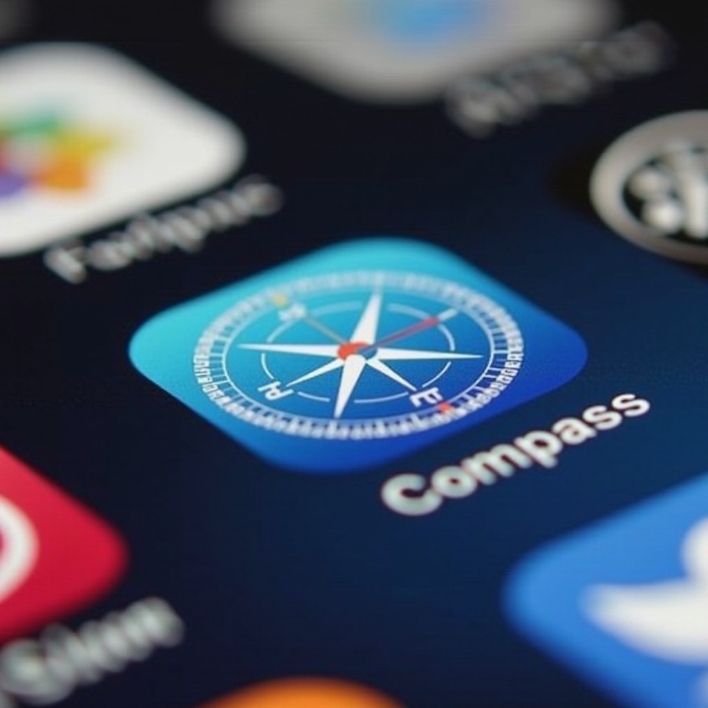 where is compass on iphone