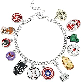 Anime Cartoon Movie Charm Series Bracelets for Women Men Teens DIY Enamel Pendants Crystals Bracelets Gifts for Friends Family