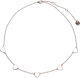 Pura Vida 14" Rose Gold or Silver Lovestruck Choker Necklace - Adjustable Length, Brass Base - 3" Extender