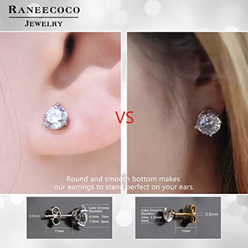 "STUNNING FLAME" 18K Gold Plated Silver Brilliant Cut Simulated Diamond Cubic Zirconia Stud Earrings