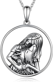 925 Sterling Silver Wolf Pendant Necklace with Cable Chain for Women and Girls - Symbolic Jewelry Design