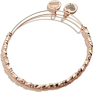 Alex and Ani Majesty Women's Beaded Bangle Bracelet with Bead Chain, Expandable from 2-3.5 in, Made in USA