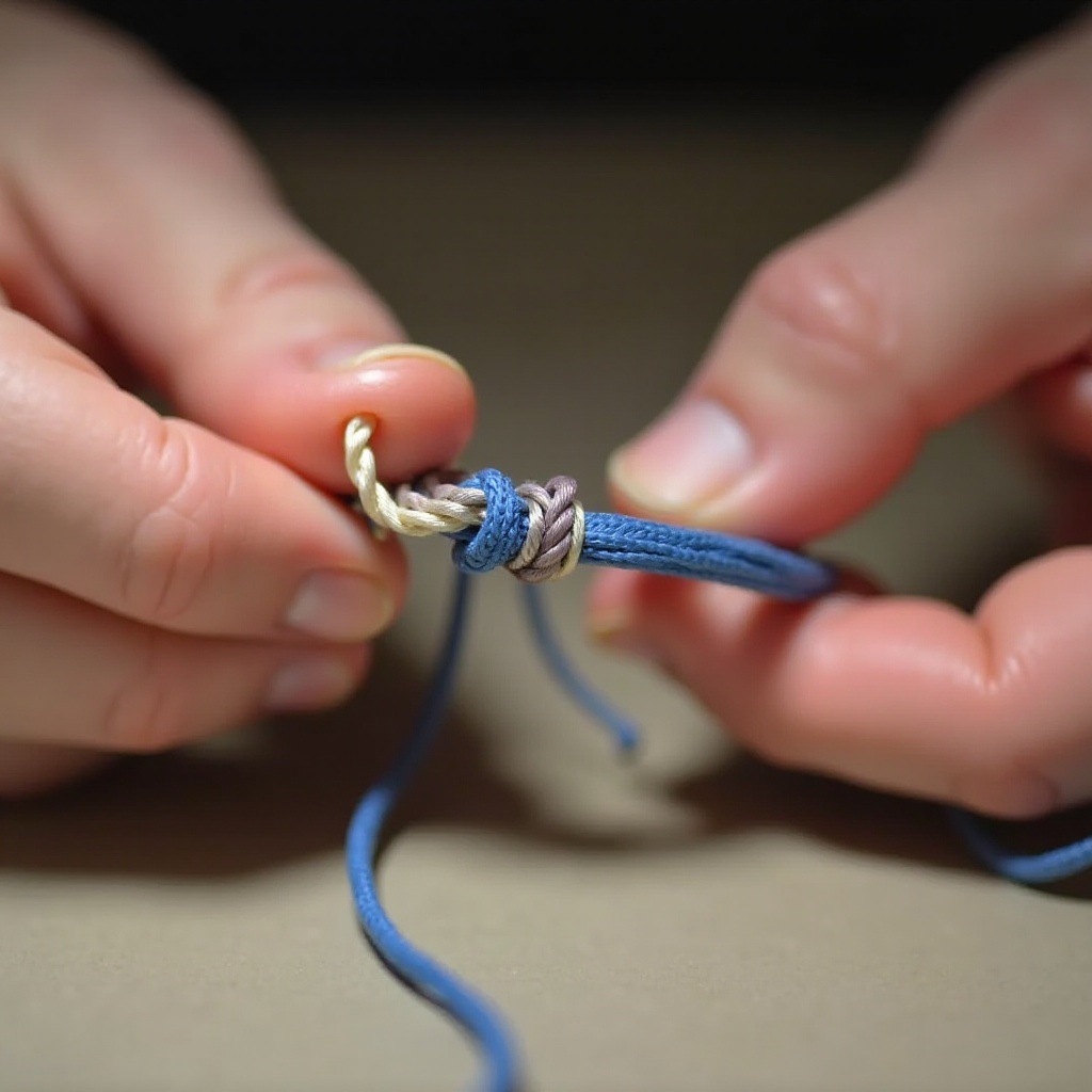 pulseras con nudos macrame