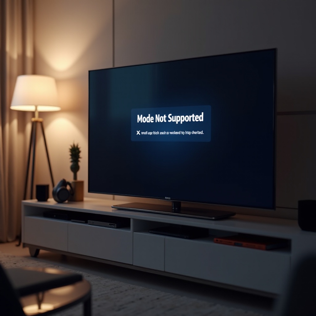 Fixer le Mode Non Pris en Charge des TV Samsung