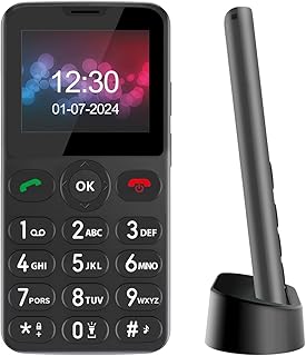 Melefon Seniorenhandy mit großen Tasten und 2,2 Zoll Farbdisplay, SOS-Notfalltaste, Dual SIM und Typ-C-Ladestation – Einfache Bedienung für Senioren und Kinder