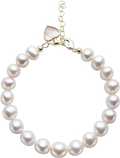 Chic Women's Barbie Charm Bracelet with Sterling Silver Box and Bead Chain, Lobster Claw Clasp and Lustrous Pearl Accents