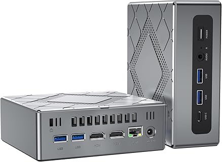 NiPoGi Mini PC con Intel Core i5, 32GB DDR4, y 512GB SSD M.2: Compacto y Potente, Ideal para Oficina en Casa y Multimedia, Soporta Triple Pantalla 4K y Conexiones WiFi6/Bluetooth 5.2
