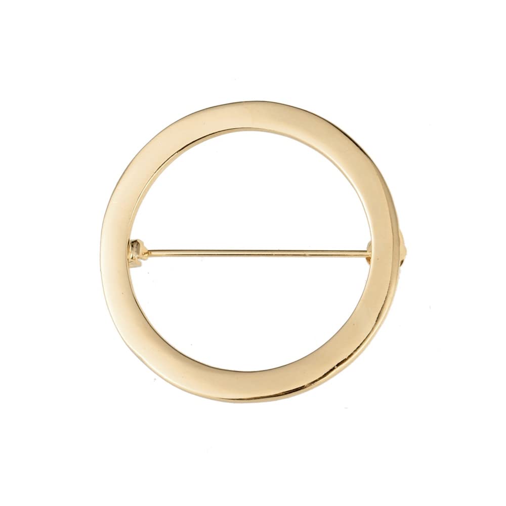 Simple Geometry Circle Brooch for Women Girl Heart Shape Shawl Scarf Buckle Women Suit Brooch Pins Jewelry