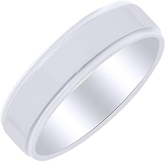 AFFY 6MM Wedding Band Ring in 10k Solid Gold