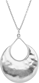 Silpada 'Crescent Drop' Sterling Silver Pendant Necklace with 30" Long Cable Chain and Lobster Clasp