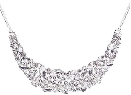 Statement Bling Rhinestone Crystal Collar Necklace Fashion Chunky Jewelry