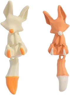 Tiny Airplane Stud Earrings Cute Aircraft Frog Fox Giraffe Earrings for Women Men Girls-Fox