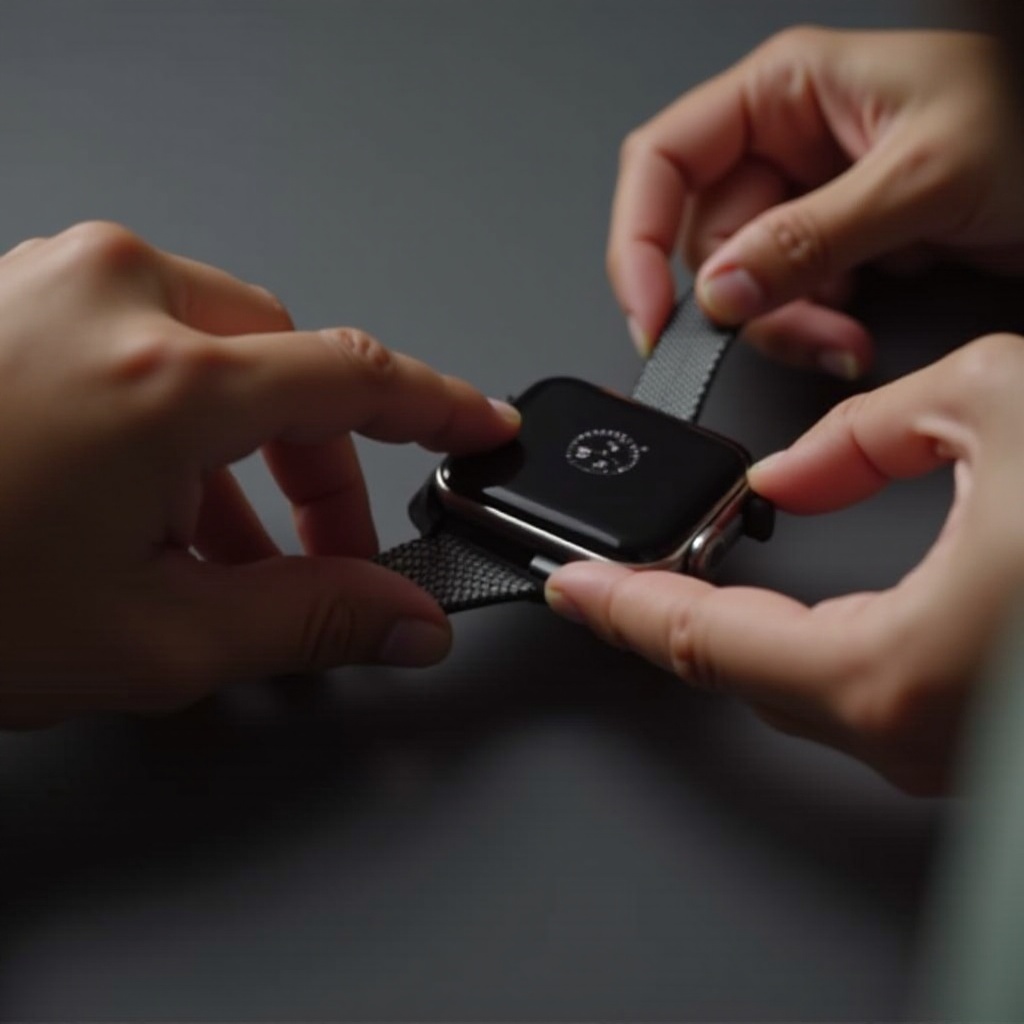 como cambiar correa de reloj smartwatch