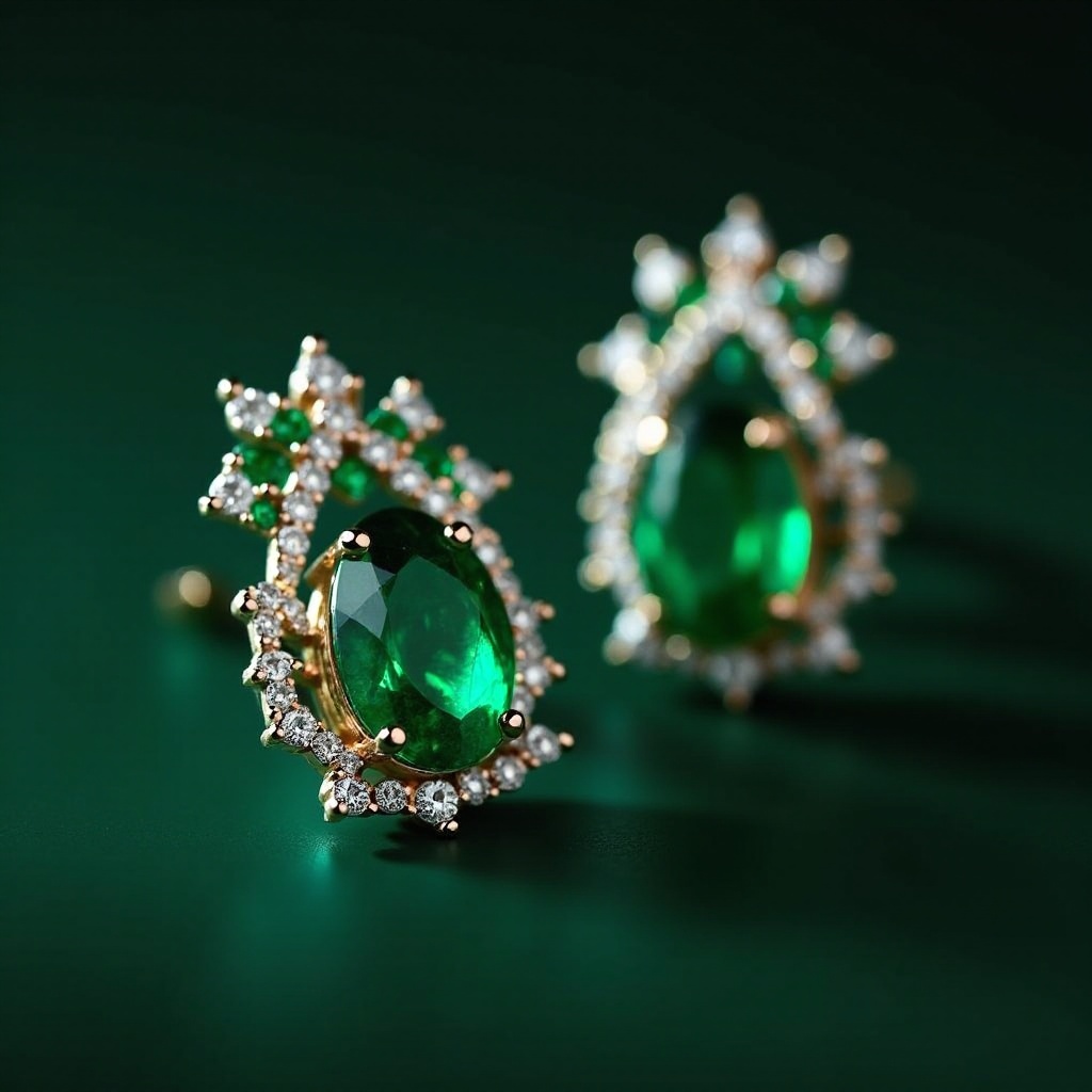 Éblouissez avec des Boucles d'Oreilles Émeraude Cartier