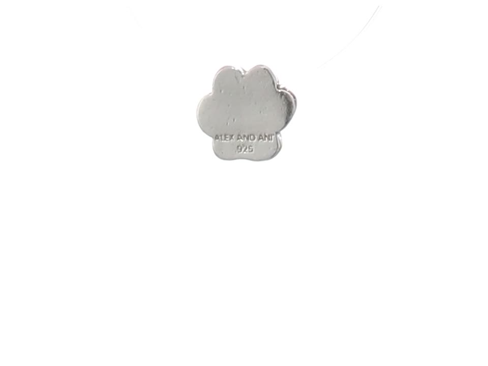 Alex And Ani Replenishment 19 Women's Create Your Own, Paw Print Charm, Sterling Silver