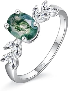 Moissanite Engagement Rings for Women Sterling Silver Moissanite Rings 1.5ct Oval Cut Gemstone Promise Rings for Her Wedding Rings Jewelry Gift Size 5-9