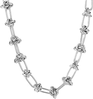 Jude Jewelers Stainless Steel Knotted Braid Chain Classical Plain Collar Choker Necklace