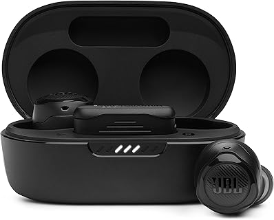 JBL Quantum Air TWS – True Wireless Gaming Ohrhörer mit QuantumSurroundSound und aktiver Geräuschunterdrückung – Bis zu 24 Stunden Akkulaufzeit – Ideal für Gamer, Schwarz