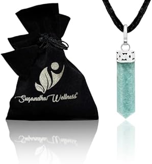 Amazonite Healing Crystal Necklace - Soothe Anxiety & Stress. Brings Peace, Clarity & Communication