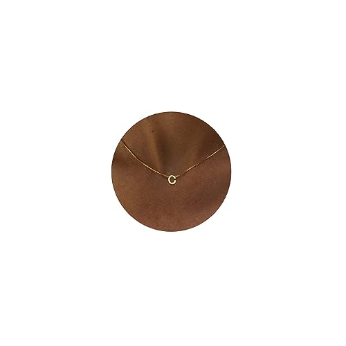 Gold Initial Necklaces for Women, Dainty 14k Gold Plated Letter Choker Necklace Cute Monogram Necklace Tiny Initial Pendant Necklace for Women Simple Gold Jewelry Gift for Girls…