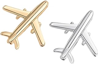 Small Aircraft Brooch Pins for Men and Women Lapel Brooch Backpack Shirt Bag Accessories Collar Badge
