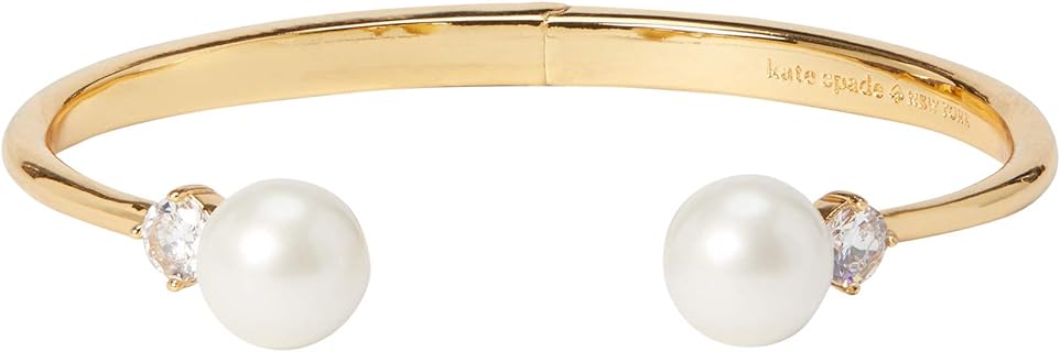 Kate Spade Pearls of Wisdom Open Hinged Bangle Bracelet