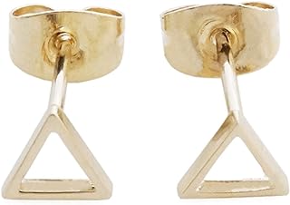 HONEYCAT Mini Outline Triangle Stud Earrings in Gold, Rose Gold, or Silver | Minimalist, Delicate Jewelry