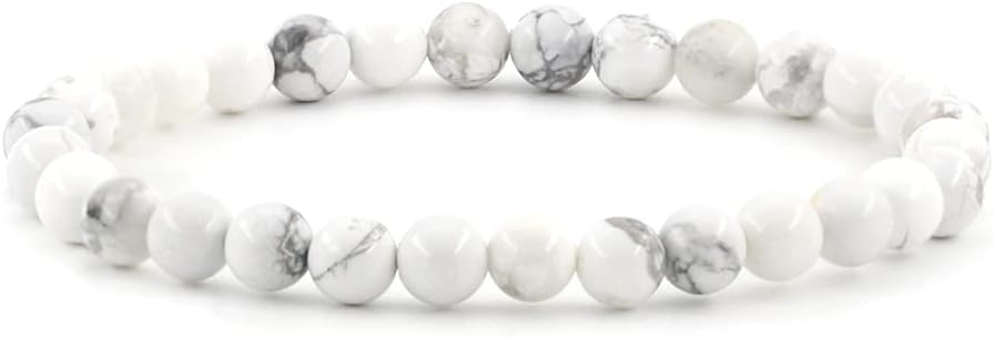 6mm Natural Gemstones Round Beads Energy Power Crystal Chakra Reiki Healing Elastic Stretch Bracelet 7 Inch Unisex