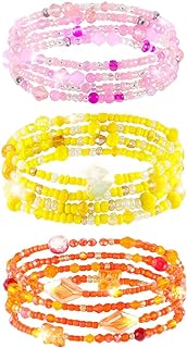 Non-Metal Clasp Kimoyo Bead Waist Chain for Women with African-Inspired Butterfly/Moon/Shells Design