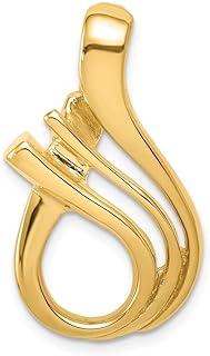 14k Yellow Gold Solid Polished Fits Up To 5mm Omega 6mm Reversible Omega Omega Slide Jewelry for Women