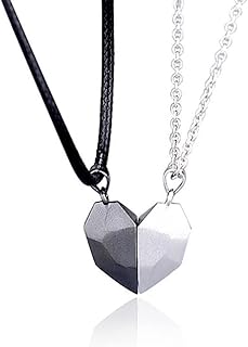 Teegxddy Colliers d'Amitié pour 2 avec Pendentifs en Pierre et Fermoirs Magnétiques, Ajustable pour Couples et Amis, Idéal pour Cadeaux Romantiques