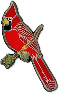 PinMart's Red Cardinal Jewelry Enamel Bird Lapel Pin