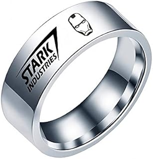 Iron Man The Avengers Super Hero Stark Industries Business Ring Band for Men Boys