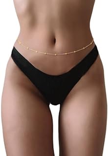 Nicute Boho Waist Chain Simple Belly Chains Summer Beach Body Accessories Jewelry for Women and Girls