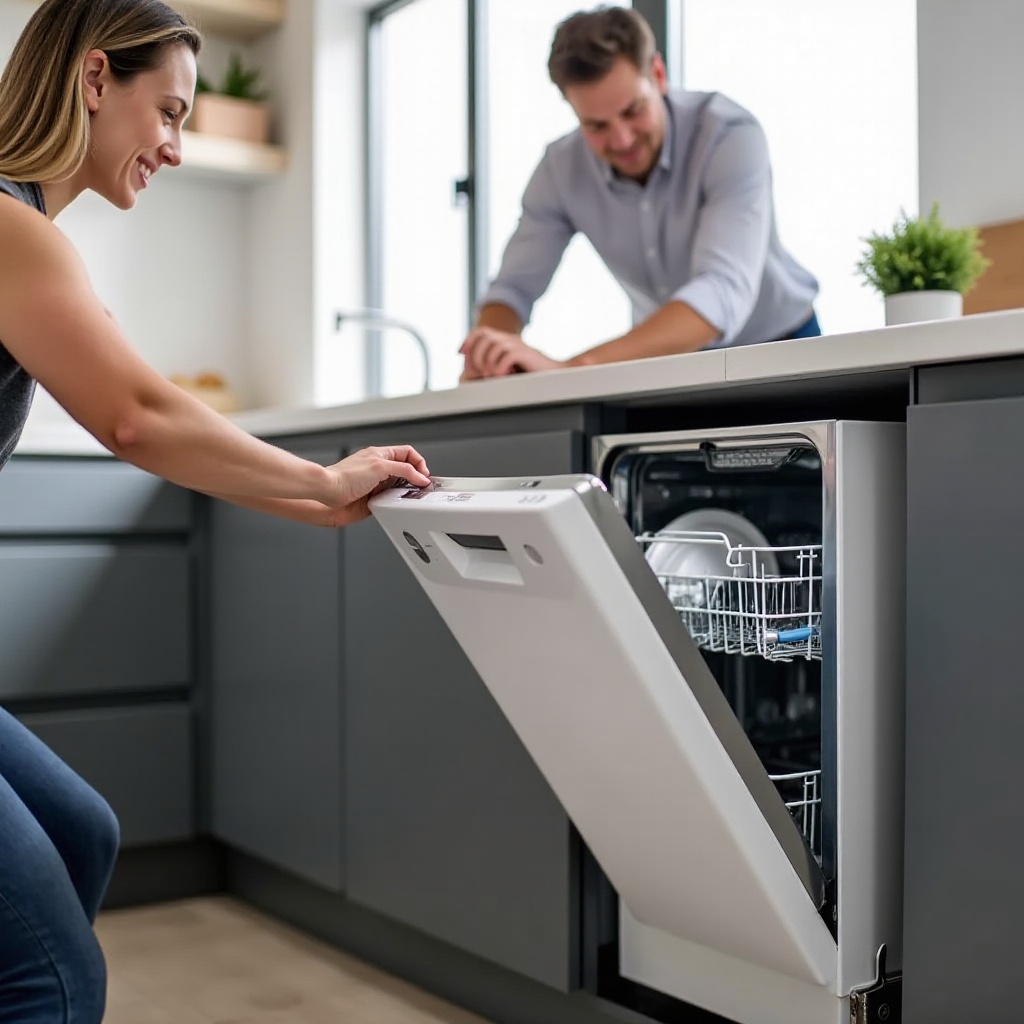 installing new dishwasher