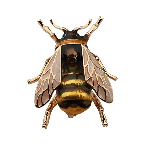 thumbnail image 2 of Brooch With Rhinestones And Pearl, Honey Bee 2 of 12