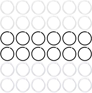 Kridzisw 22G Clear Plastic Nose Rings Hoop Piercing Retainer for Surgery Acrylic Flexible Hypoallergenic Tragus Cartilage Helix Daith Rook Earrings Hoops for Work Sport Women Men 8mm 5/16 inch