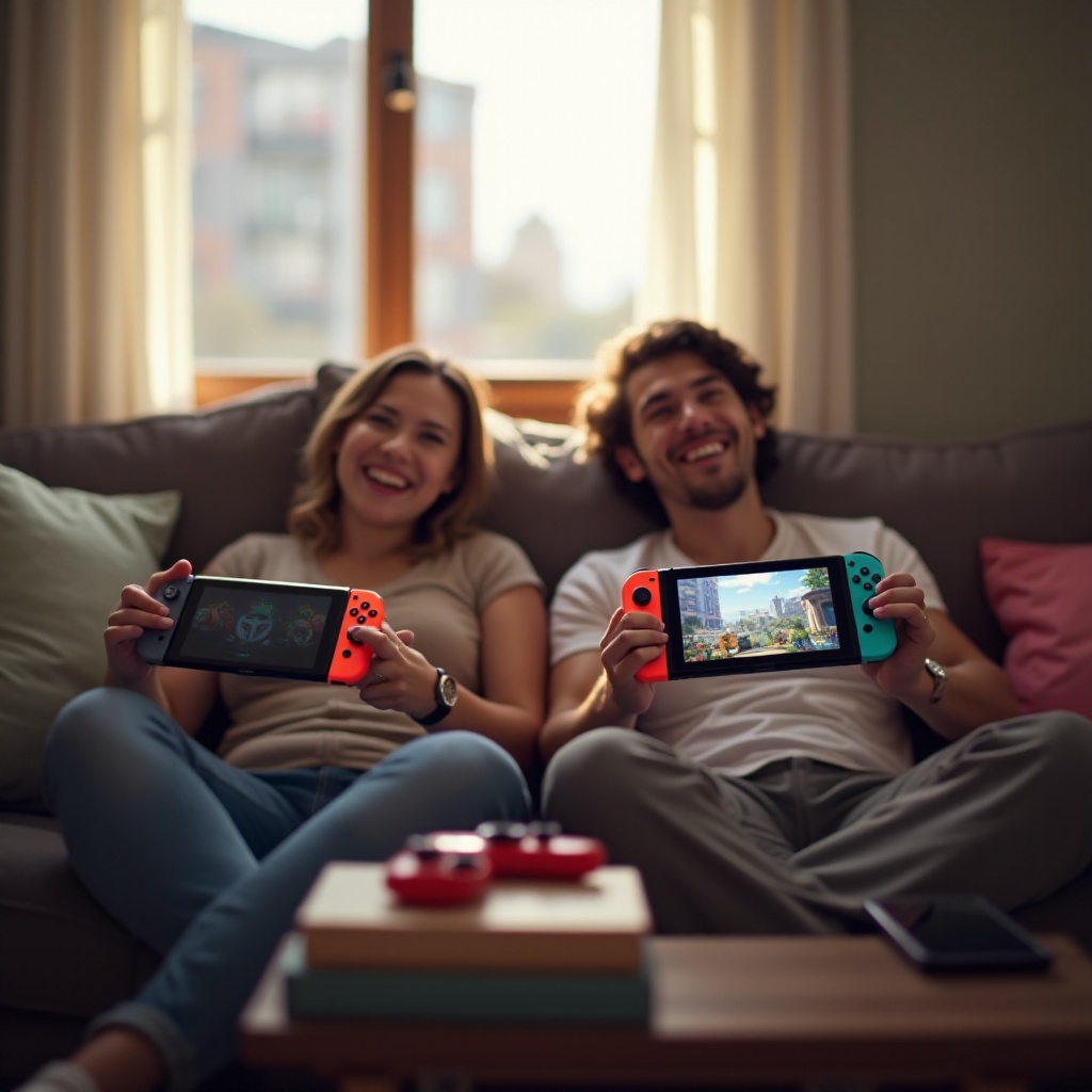 nintendo switch zu zweit spielen mit einem controller