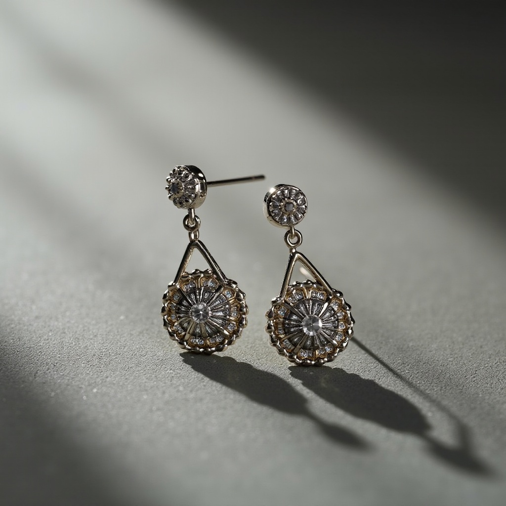 Boucles d'Oreilles Dépareillées en Argent Élégantes