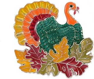 Enamel Turkey Brooch for Women Girls Fashion Colorful Enameled Chicken Animal Brooches Lapel Pins Cute Hat Bag Sutie Dress Accessories Thanksgiving Day Festival Christmas Jewelry Gift